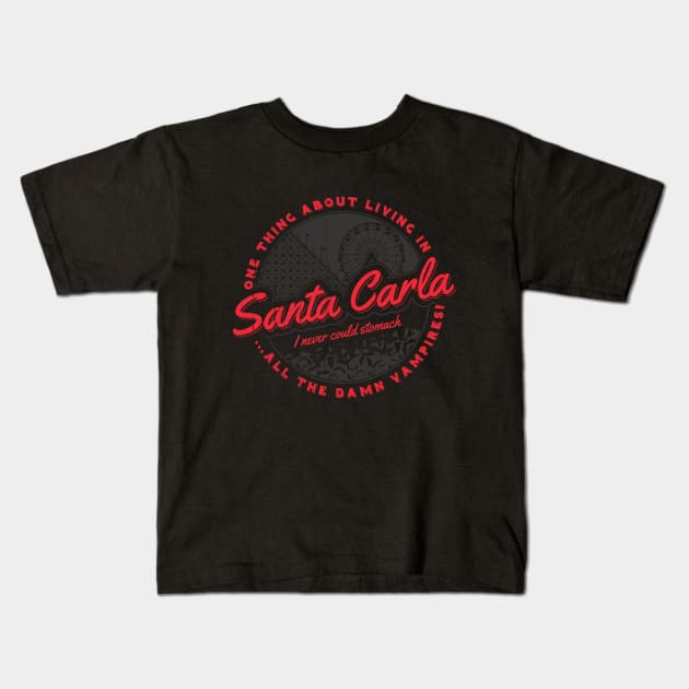 Living in Santa Carla Kids T-Shirt by Stationjack